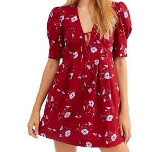 Free People Floral Mini Dress